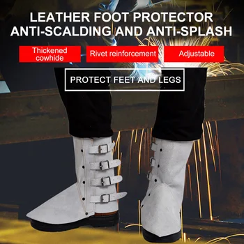 Zaštita Za Noge Prilikom Zavarivanja Od Bičevati, Zaštita Za Cipele, Pregače Za Zavarivača, Protupožarna Izolacija, Zaštitna Pregača Za Noge, Navlake Za Cipele