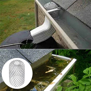 Zaštitne filtre za oluka krova 3-Inčni Širi Aluminijski filter-filter Zaustavlja Začepljenje lišća, Uklanja Smeće, Nadvoji poklopac za Odvod smeća