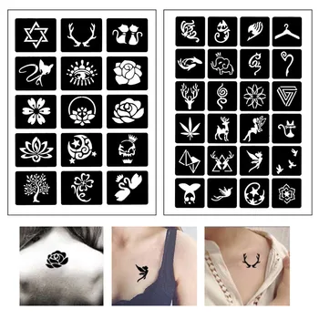 Šablone Za Airbrush Tetovaže Predlošci Šablone Za Kane Pribor Za tetoviranje Dizajner Tijela Matrica Za Crtanje Tetovaže Proizvođač matrica za tetovaže