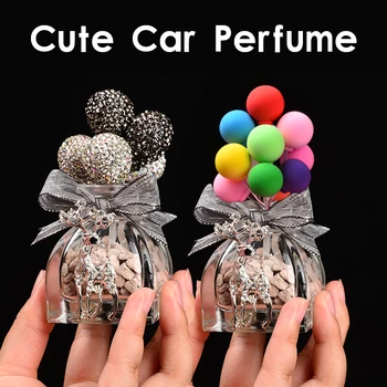 Šarene Dijamant Baloni Prekrasan Mini-Auto Je Uređenje Interijera Automobila Zraka Parfem Ploči S Instrumentima U Automobilu Ukras Žene Djevojke