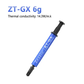 Термопаста Zezzio ZT-GX, 2g, 6g 14,3 W/mk za termalne paste za procesore, grafičke kartice, hladnjaka sa strugalicom